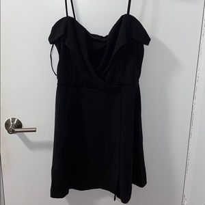 Fake low cut black dress!!